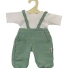 Heless tuinbroek met t-shirt voor Gordi poppen / saliegroen