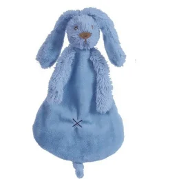 Knuffeldoekje konijntje Richie deep blue Happy Horse