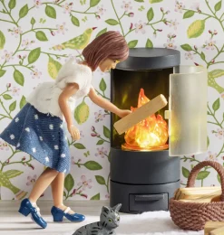 Lundby houtkachel voor poppenhuis