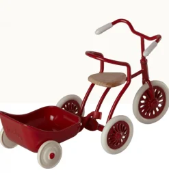 Maileg aanhanger voor de driewieler fiets / rood