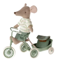 Maileg Big Brother tricycle muis met tas