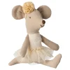 Maileg little sister ballerina muis / off white