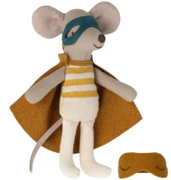 Maileg superheld muis little brother in luciferdoos