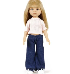 Minikane Amigas u2013 Ensemble pantalon Jean et top Faustine en double gaze rose tendre
