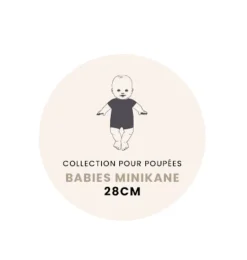 Minikane badjas voor de Collection Babies - u00e9cru