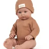 Minikane Bambinis u2013 Ensemble body manches longues Andru00e9a et bonnet en nid du2019abeille pu00e9tale - Copy