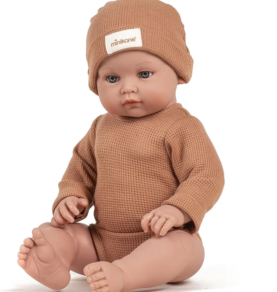 Minikane Bambinis u2013 Ensemble body manches longues Andru00e9a et bonnet en nid du2019abeille pu00e9tale - Copy