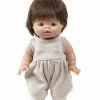 Minikane barboteuse Noa en molleton Lin voor Gordi poppen