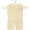 Minikane Barboteuse Orlando en tricot cru00e8me voor Gordi poppen