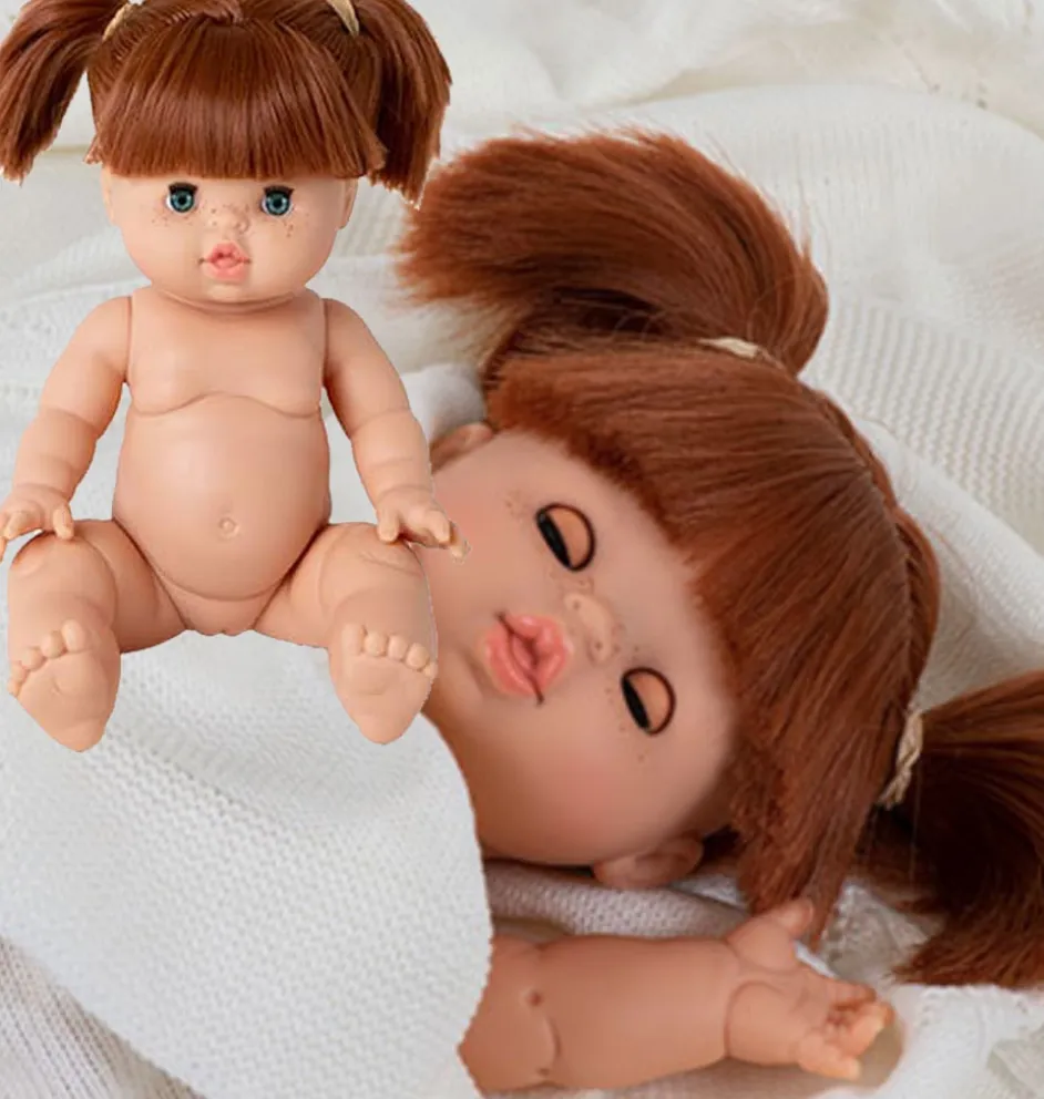 Minikane Gordi pop Raphau00eblle met bruine slaapogen b keuze