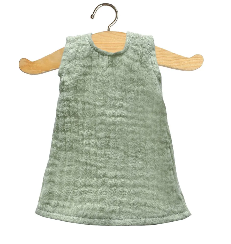 Minikane groene jurk voor Amigas poppen