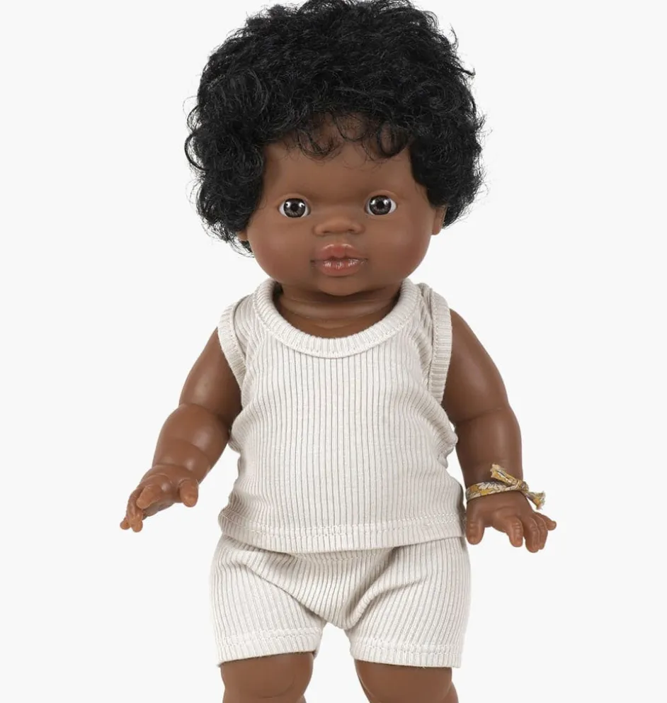 Minikane ondergoedset petits basiques Marcel cognac voor Gordi poppen