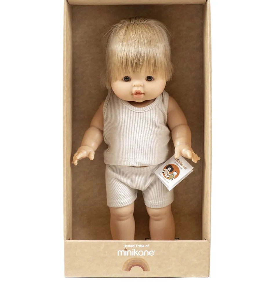 Minikane / Paola Reina Gordi pop Archie met ondergoed / 37 cm