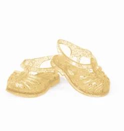 Minikane plastic sandalen voor Gordi poppen goud