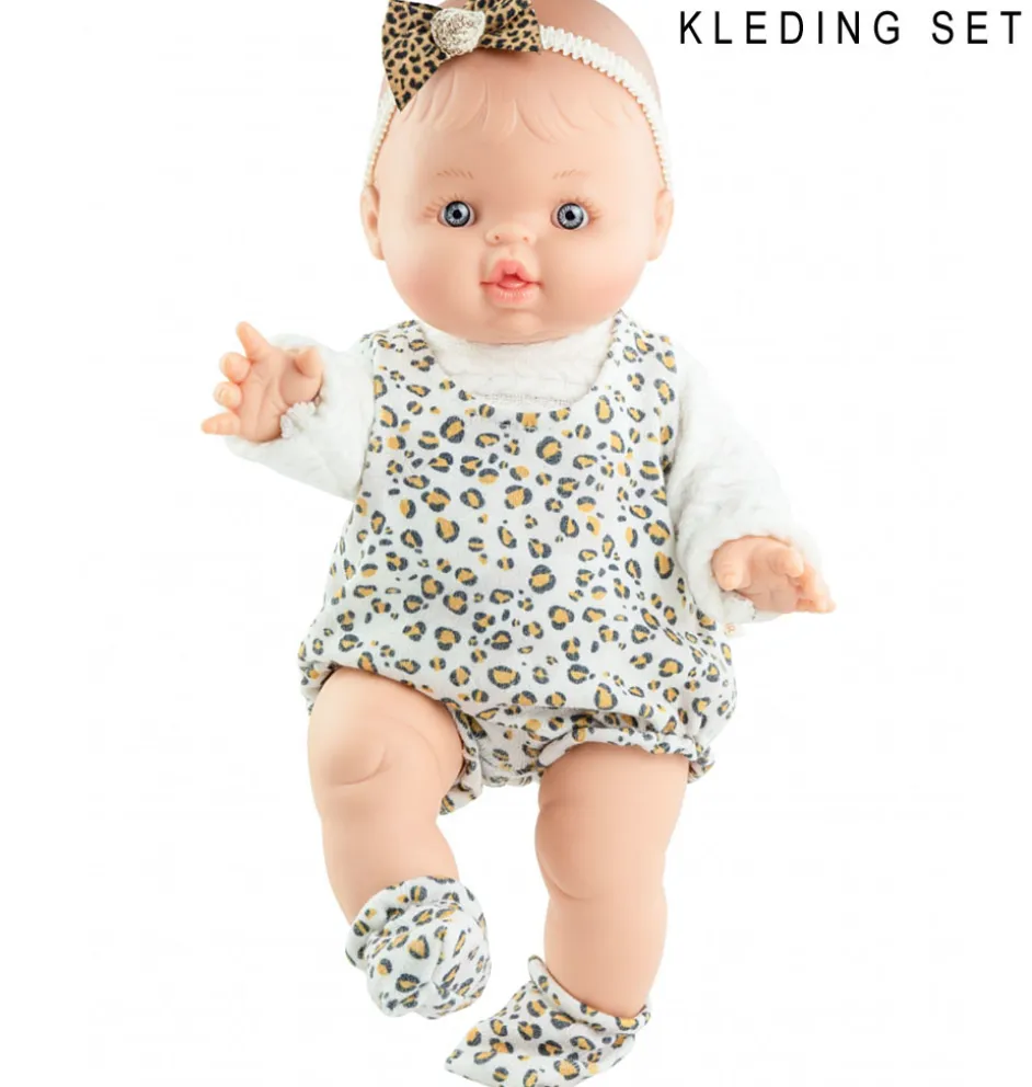 Paola Reina Gordi poppen kledingset met luipaardprint