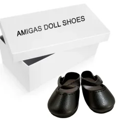 Paola Reina zwarte schoenen voor Amigas poppen