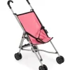 Poppenwagen buggy roze/zwart